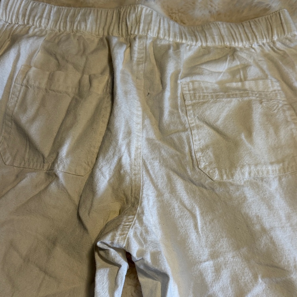White Linen Pants Roxy - Picture 3 of 3
